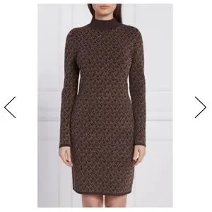 Michael Kors Dresses Michael Kors Brown Monogrammed Dress High